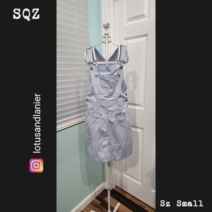 SQZ Lavender Overall Skirt Sz Small